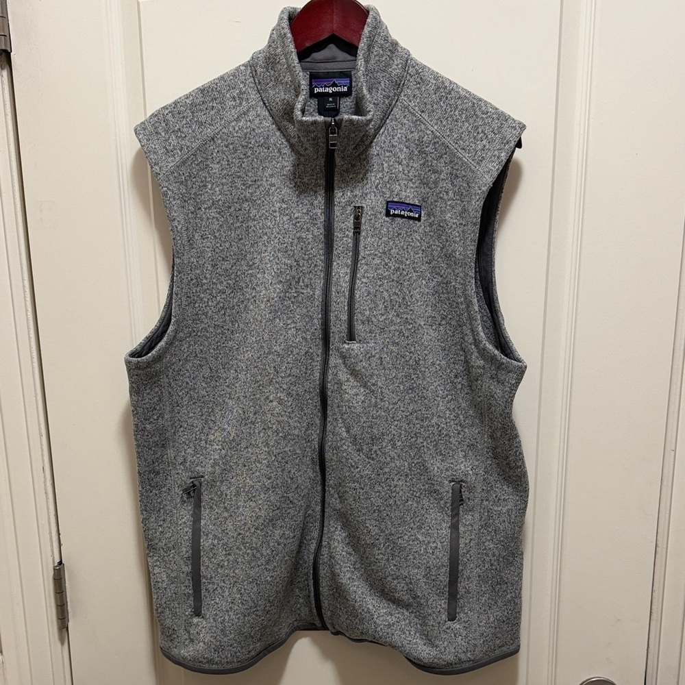 Patagonia Heather Gray Fleece Vest